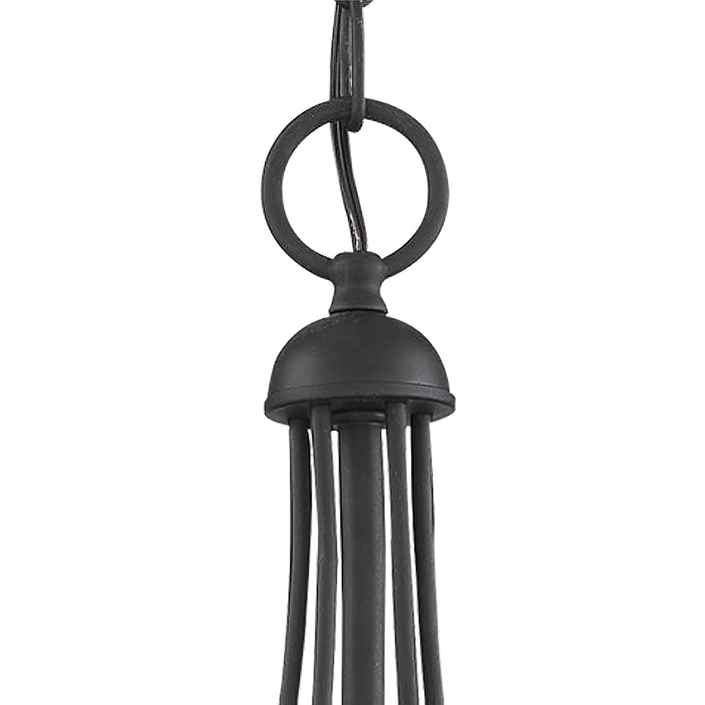 Westchester County Luxury Candle Chandelier - 6 or 8-Light Sand Black & Gold Hanging Pendant | Modern Minimalist Curved Lamp