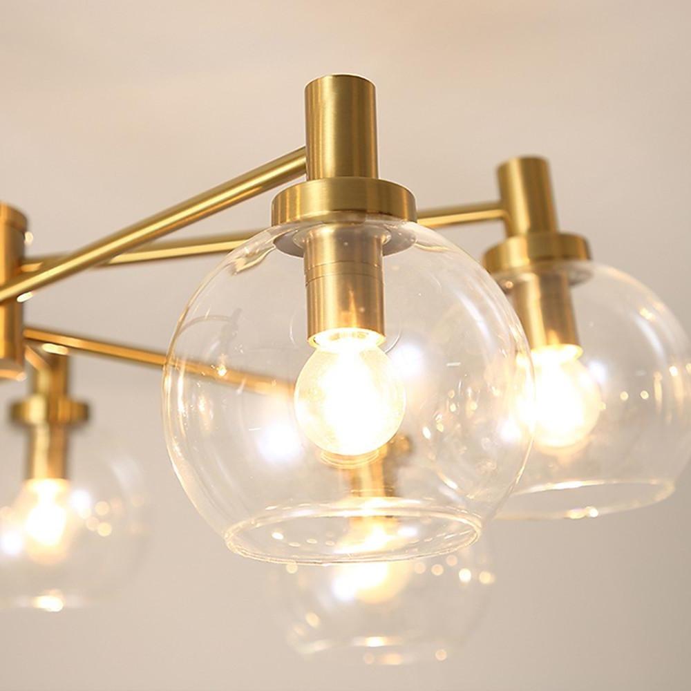 Sputnik Design LED Modern Ceiling Lights Semi-Flush Lighting Hanging Light