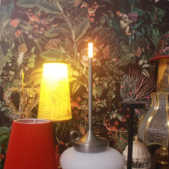 Light Luxury Aladdin Ambient Lamp - 3-Color Touch Metal Desk Decor Night Light
