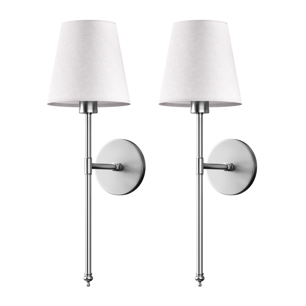 Wireless LED Wall Sconce - Rechargeable Fabric Shade Vanity Sconce | Drill-Free Magnetic Bedroom Bedside Lamp | Black & Gold