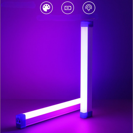 Portable RGB LED Tube Light - Handheld Atmosphere Wand for Photography | Osram LED Wireless Rechargeable Background Light