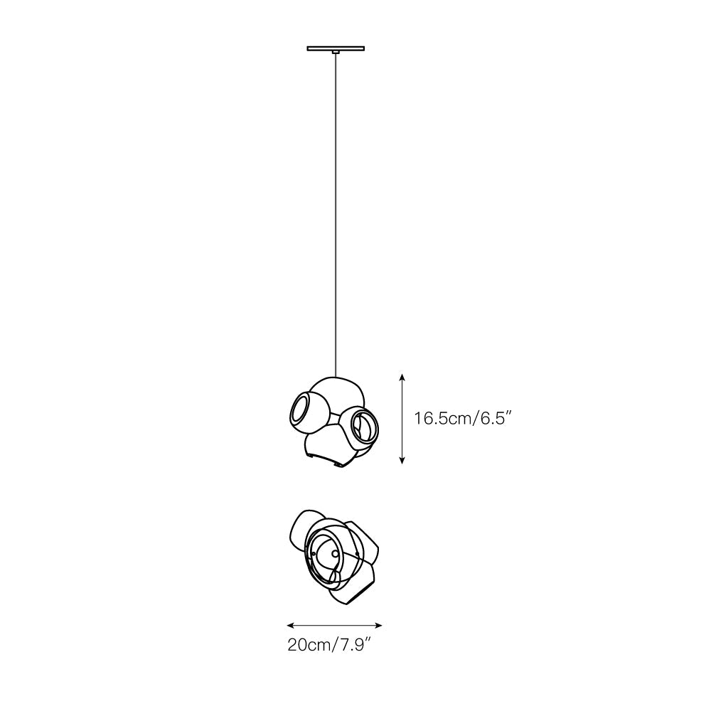 Process Glass Pendant Light - Modern Hand-Blown Opal Glass & Basket Shade
