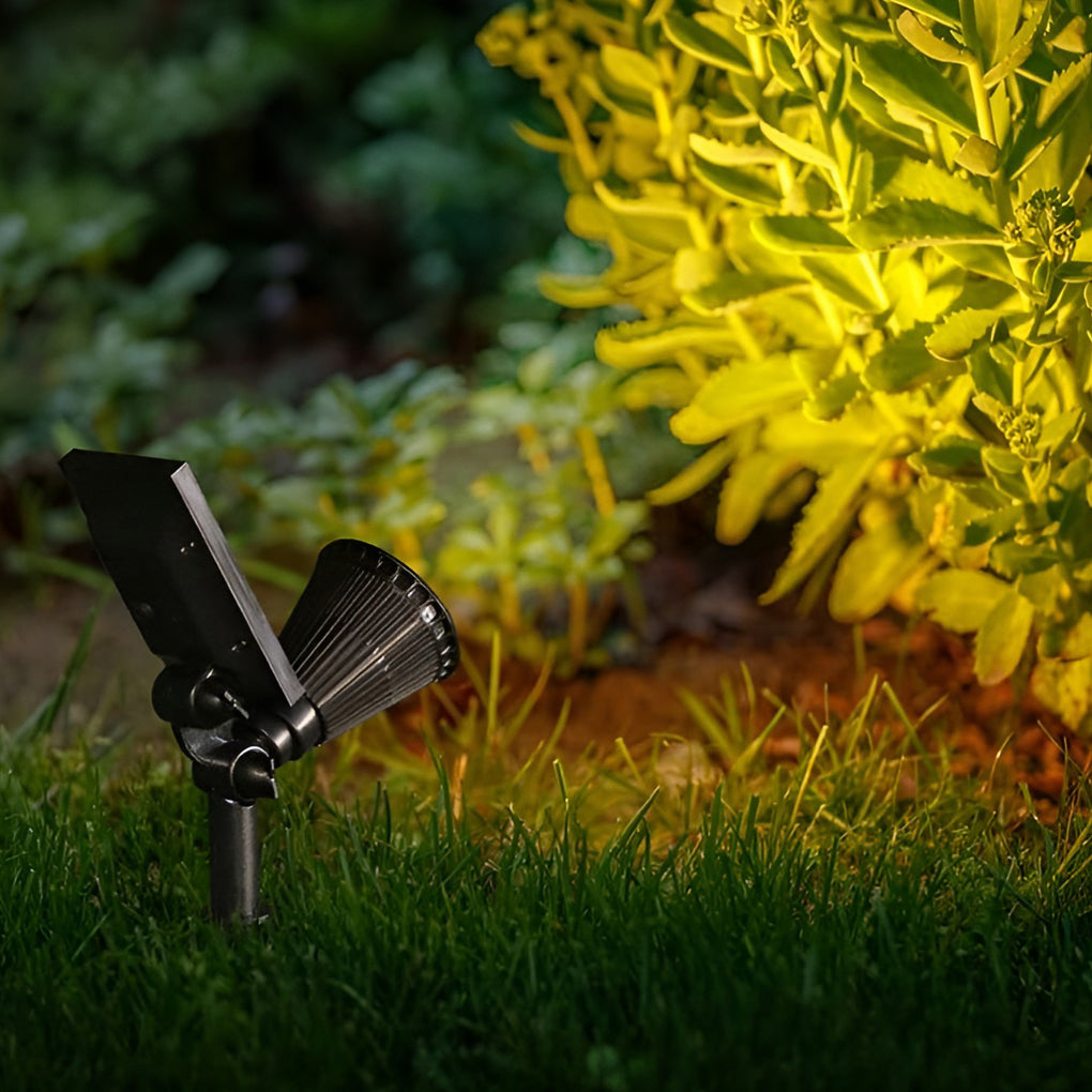 Solar Powered Spotlight | Luxury Waterproof RGB & Warm White Landscape Light