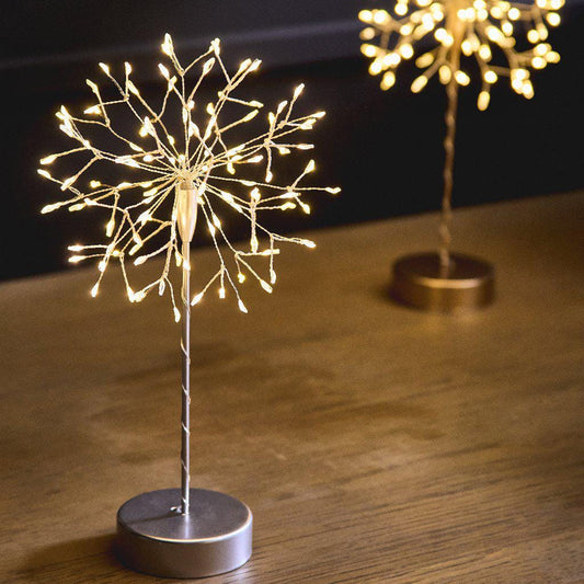 Mini Table Dandelion Light - 120 LED Battery Operated Desk Ornament