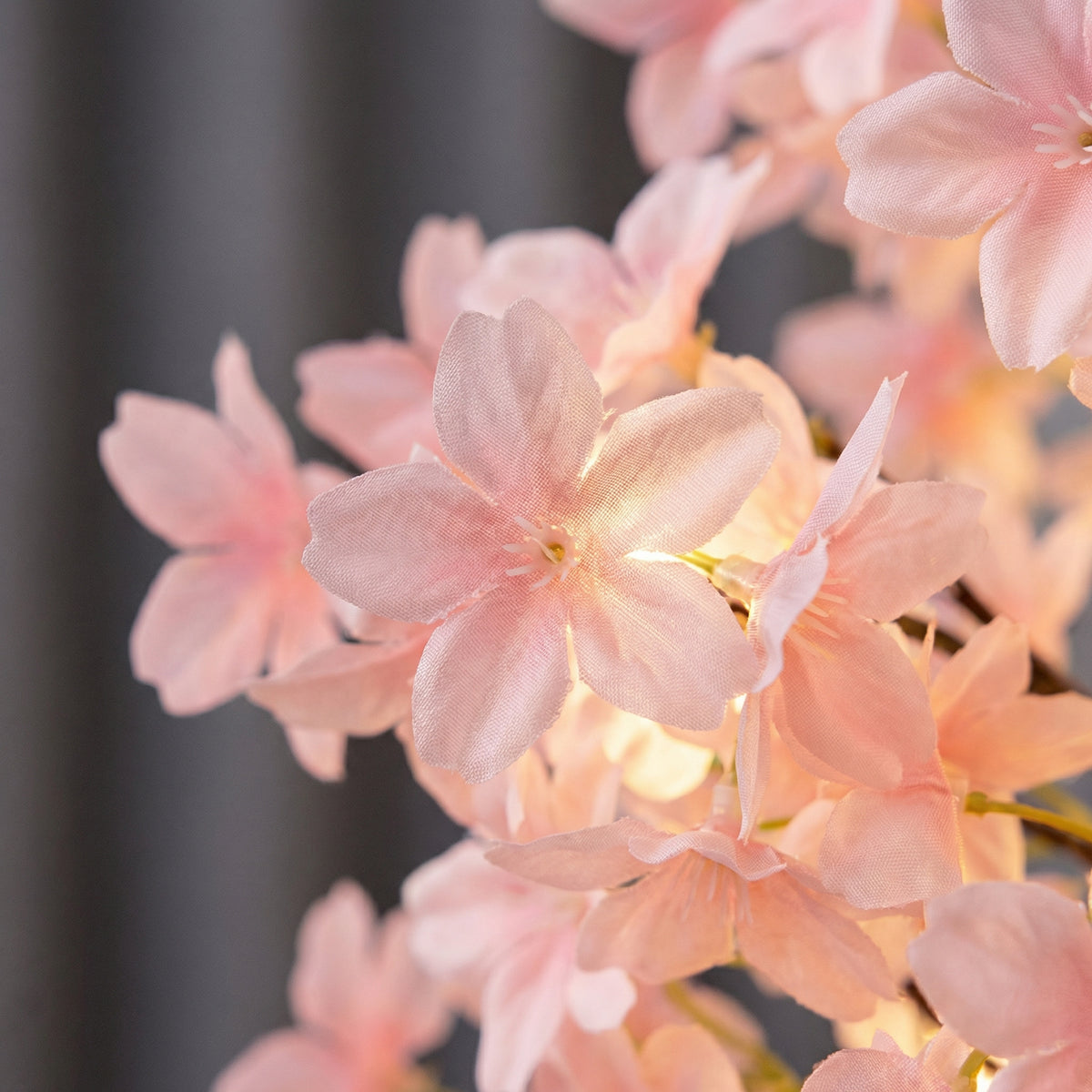 Pink Cherry Blossom Tree Lamp – Battery-Powered Warm LED Floral Accent Light