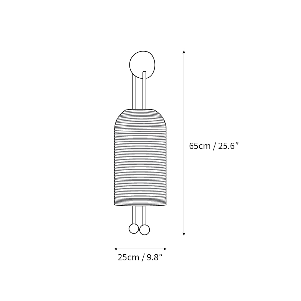 Lantern Glass Sconce - Fluted Glass & Spherical Iron Wall Sconce