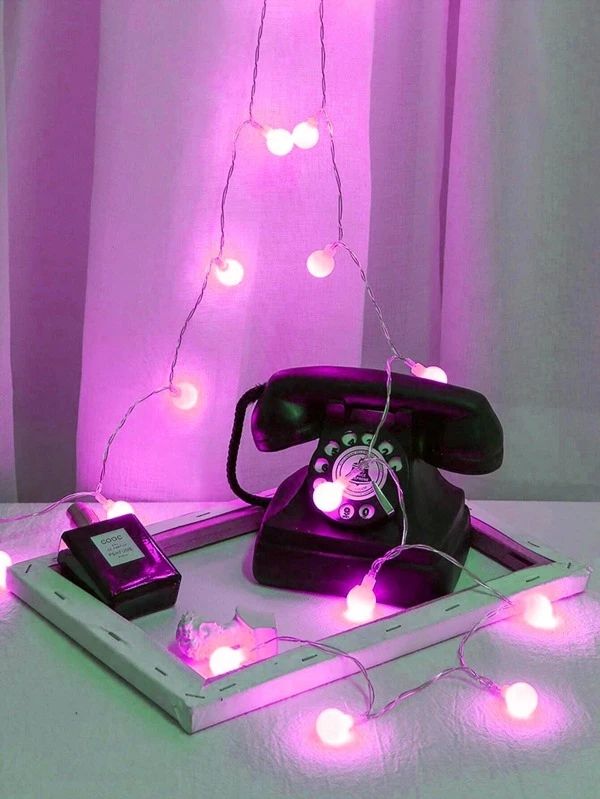 Rose Pink Ball String Lights | Luxury 1.5m Romantic Globe Fairy Lights