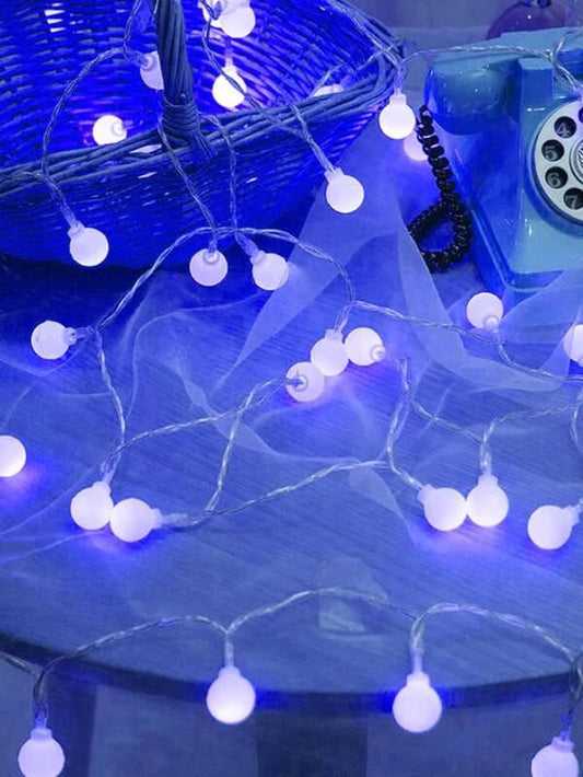 10-Ball Bulb String Lights | Luxury Frosted Globe LED Fairy Lights