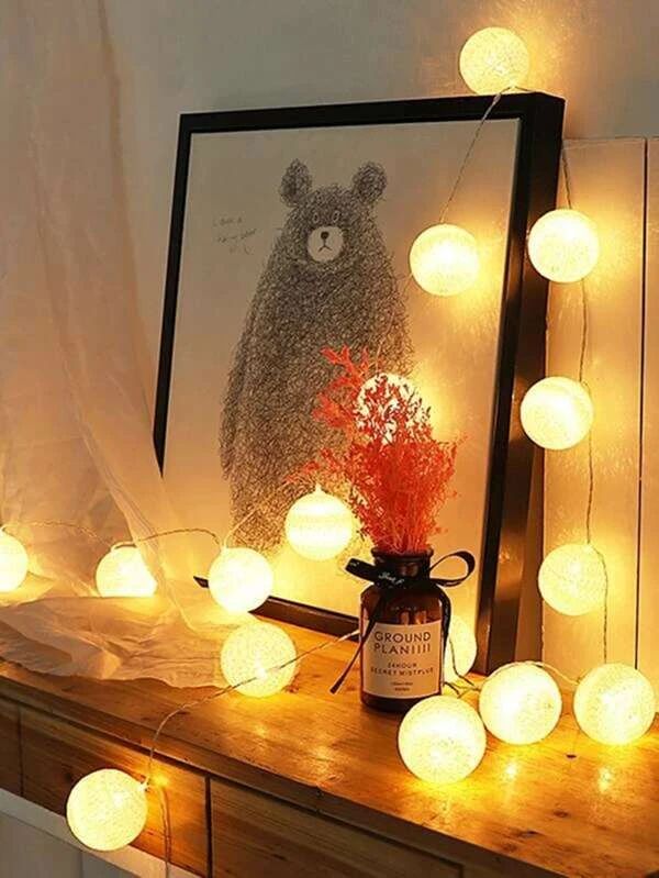 10-Ball Bulb String Lights | Luxury Battery-Powered Globe Fairy Lights