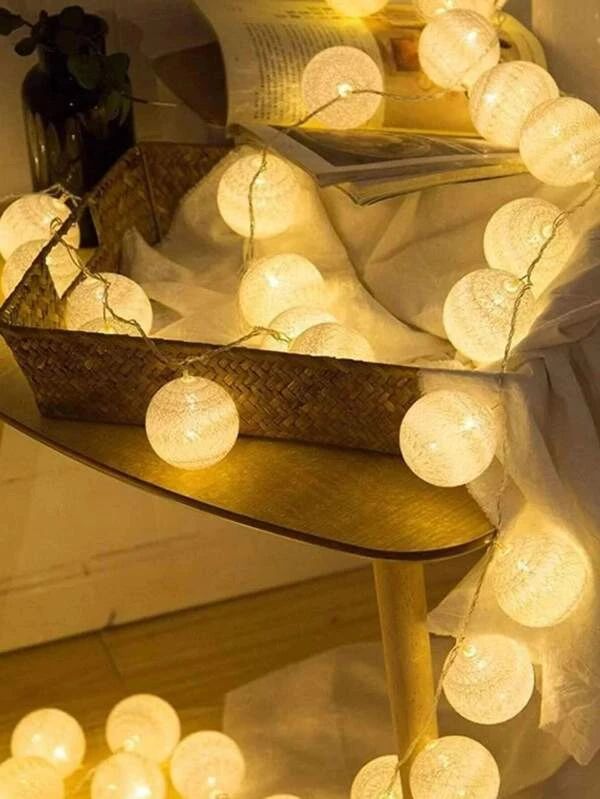 10-Ball Bulb String Lights | Luxury Battery-Powered Globe Fairy Lights