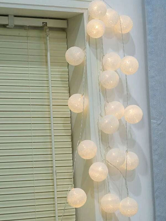 10-Ball Bulb String Lights | Luxury Battery-Powered Globe Fairy Lights