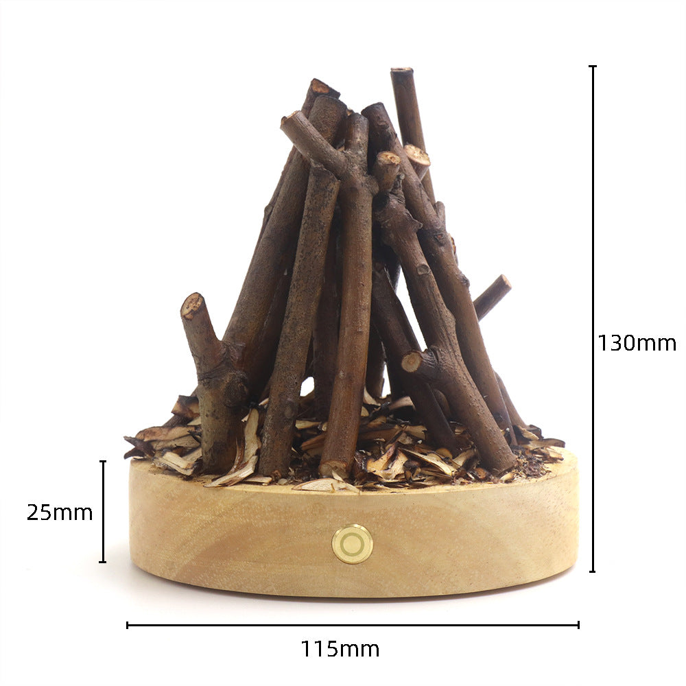 Portable Outdoor Branch Bonfire Lamp | Rechargeable Handcrafted Ambient Night Light