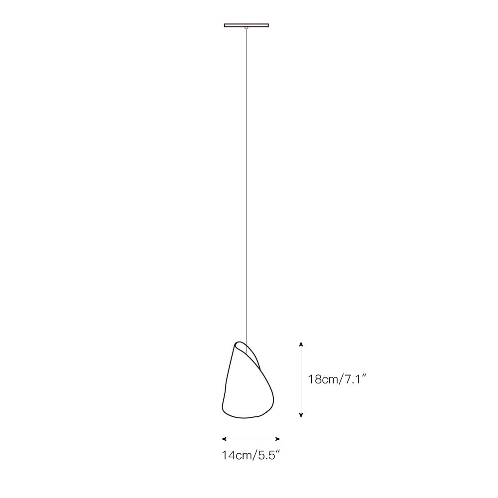 21 Thin Porcelain Pendant Lamp – Hand-Formed Ceramic Organic Multi-Head Suspension Light