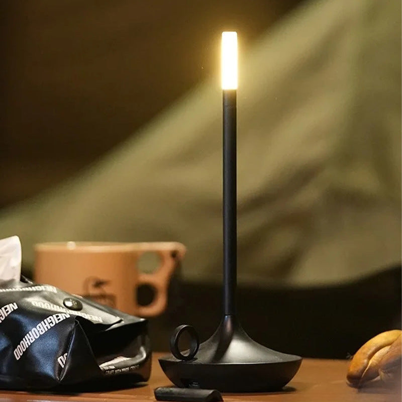 Light Luxury Aladdin Ambient Lamp - 3-Color Touch Metal Desk Decor Night Light