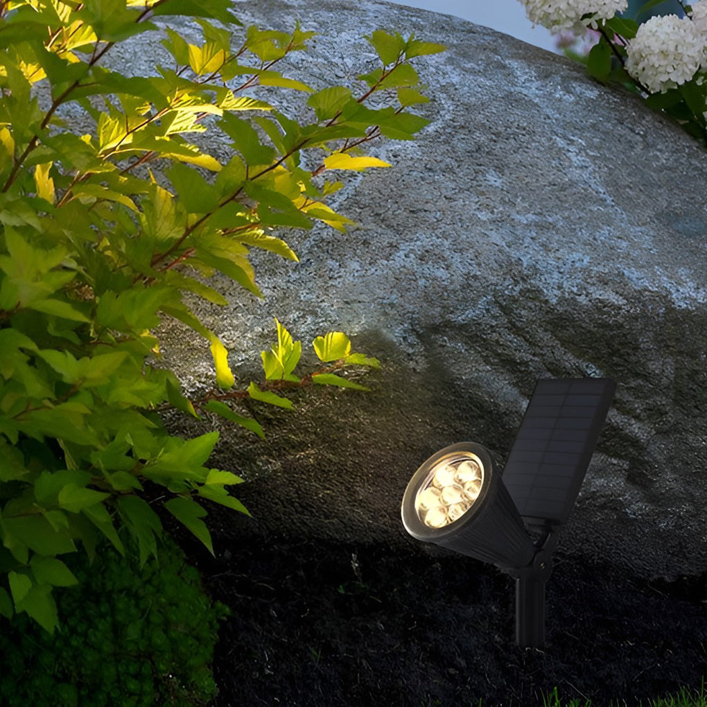 Solar Powered Spotlight | Luxury Waterproof RGB & Warm White Landscape Light