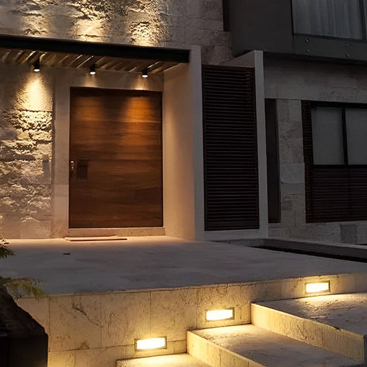 Visual Comfort Wall Recessed LED Step Light – Weatherproof Aluminum Architectural Stair Light