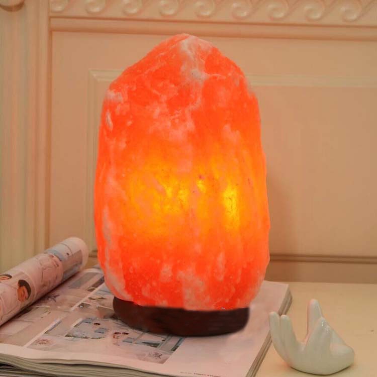 Natural Himalayan Crystal Salt Lamp - Ambient Bedside Rock Night Light