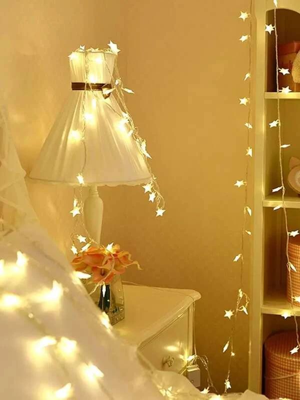 Star Bulb String Lights | Luxury 30-Piece Battery-Powered Star Fairy Lights