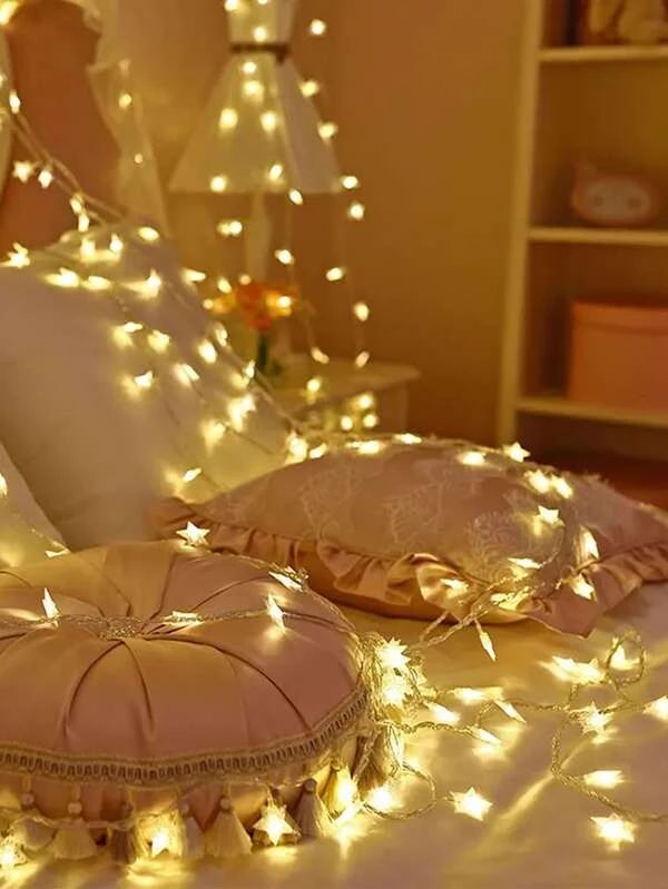Star Bulb String Lights | Luxury 30-Piece Battery-Powered Star Fairy Lights