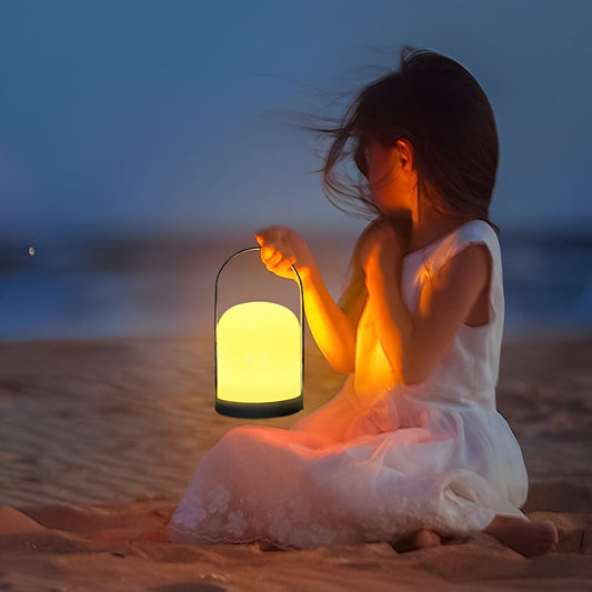 Rechargeable Portable Camping Mini Table Lamp - Cordless Dimmable Desk Lamp | USB Rechargeable Outdoor Light