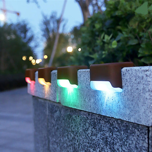 Solar Deck Lights Outdoor (16 PCS) - Waterproof Step & Fence LED Accent Lamp | Auto On/Off Patio Stair Sconce | Warm White