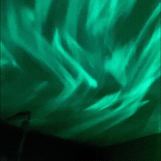 Northern Lights & Ocean Wave Projector - Multi-Color LED Aurora Galaxy Night Light | Sound-Activated Bluetooth Ceiling Lamp