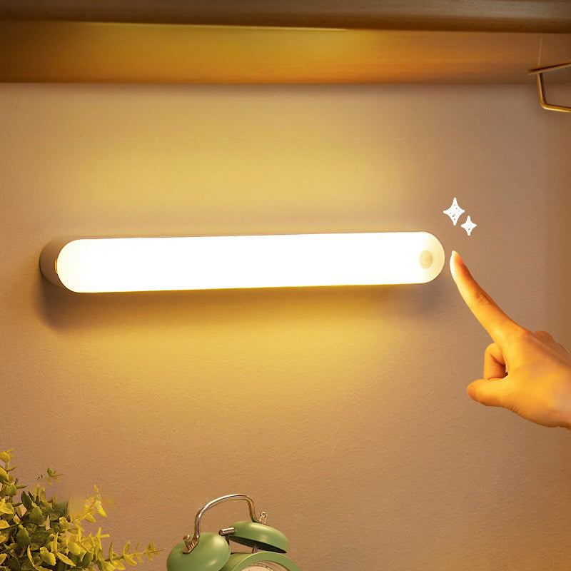 LED Smart Magnetic Human Body Sensor Light Set - Ultra-Thin Wireless Under Cabinet Sconce | Rechargeable Motion Sensor Closet Ligh