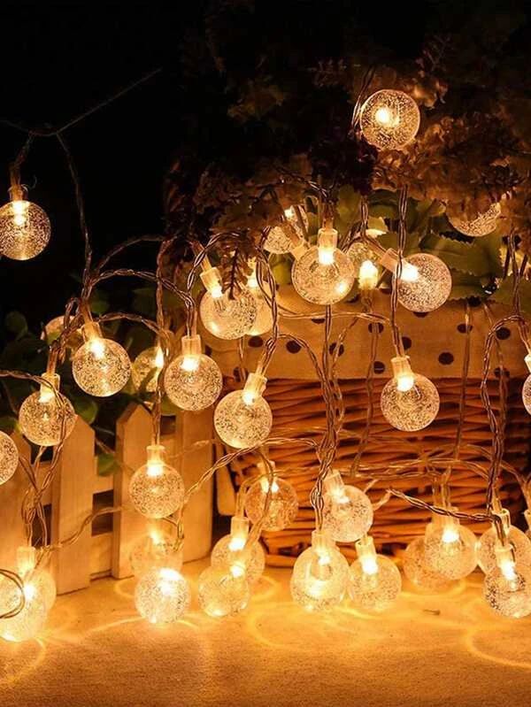 Crystal Bulb String Lights | 6m USB-Powered Collection