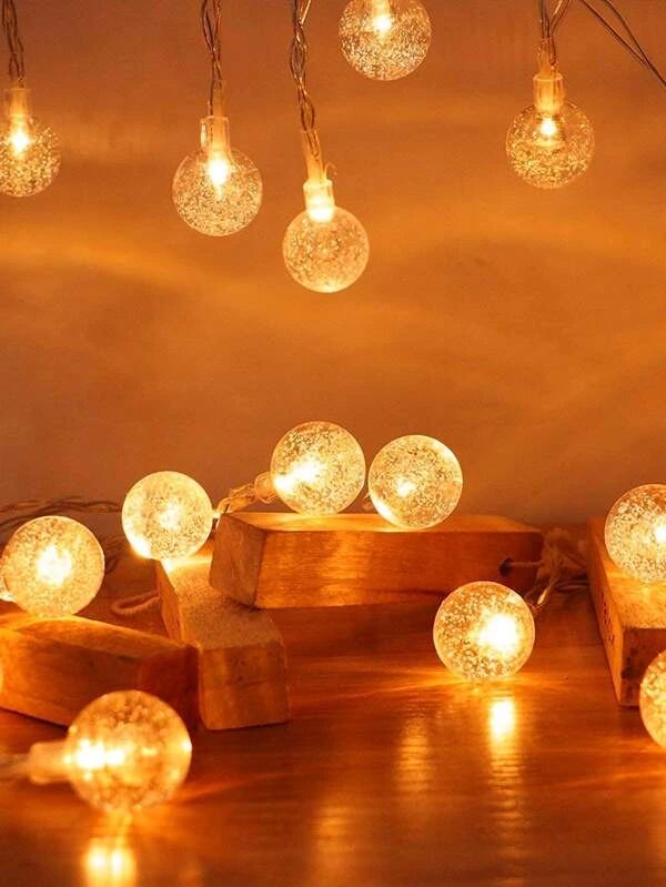 Crystal Bulb String Lights | 6m USB-Powered Collection