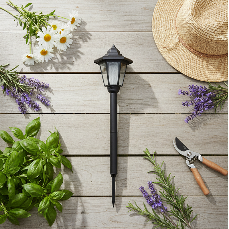 Vintage Solar-Powered Hexagonal Garden Lights - Retro Palace Lantern Stake & Post Mount | Waterproof LED Pathway Sconce