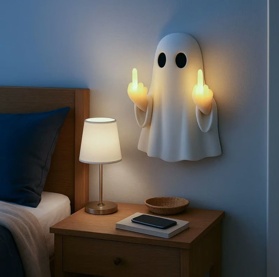 Middle Fingers Ghost Night Light