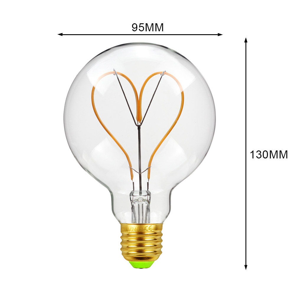 G95  LED Flexible Filament Art Bulbs – 4 Pack
