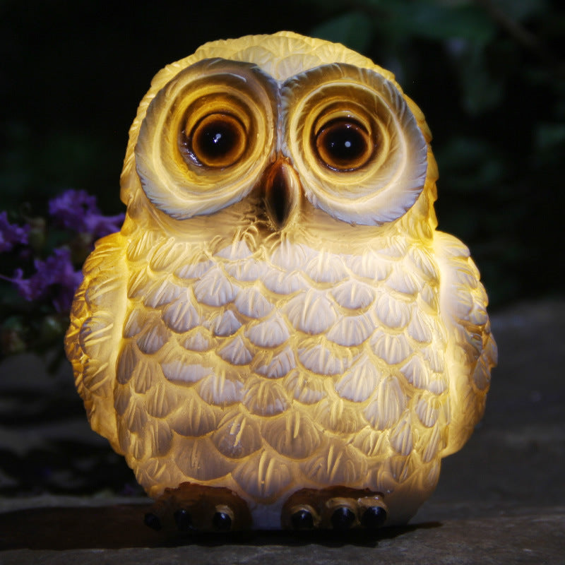 Outdoor Solar Animal Statue Lawn Light - Weatherproof Resin Garden Figurine | Automatic LED Lawn & Patio Accent