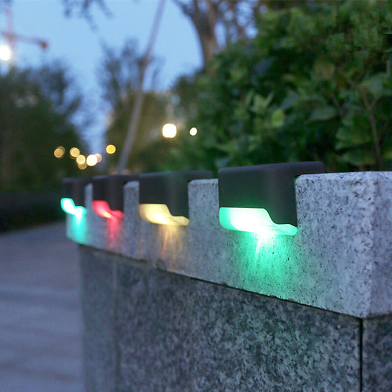 Solar Deck Lights Outdoor (16 PCS) - Waterproof Step & Fence LED Accent Lamp | Auto On/Off Patio Stair Sconce | Warm White