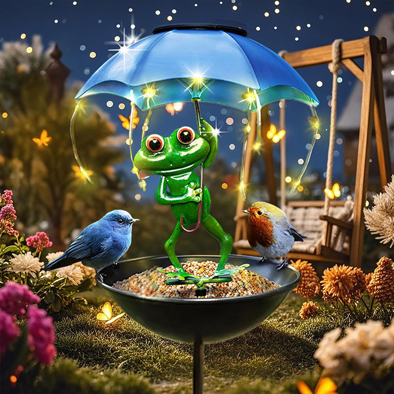 Creative Frog Garden Decoration - Acrylic Outdoor Umbrella Stake Sconce | Whimsical Waterproof Lawn & Patio Light