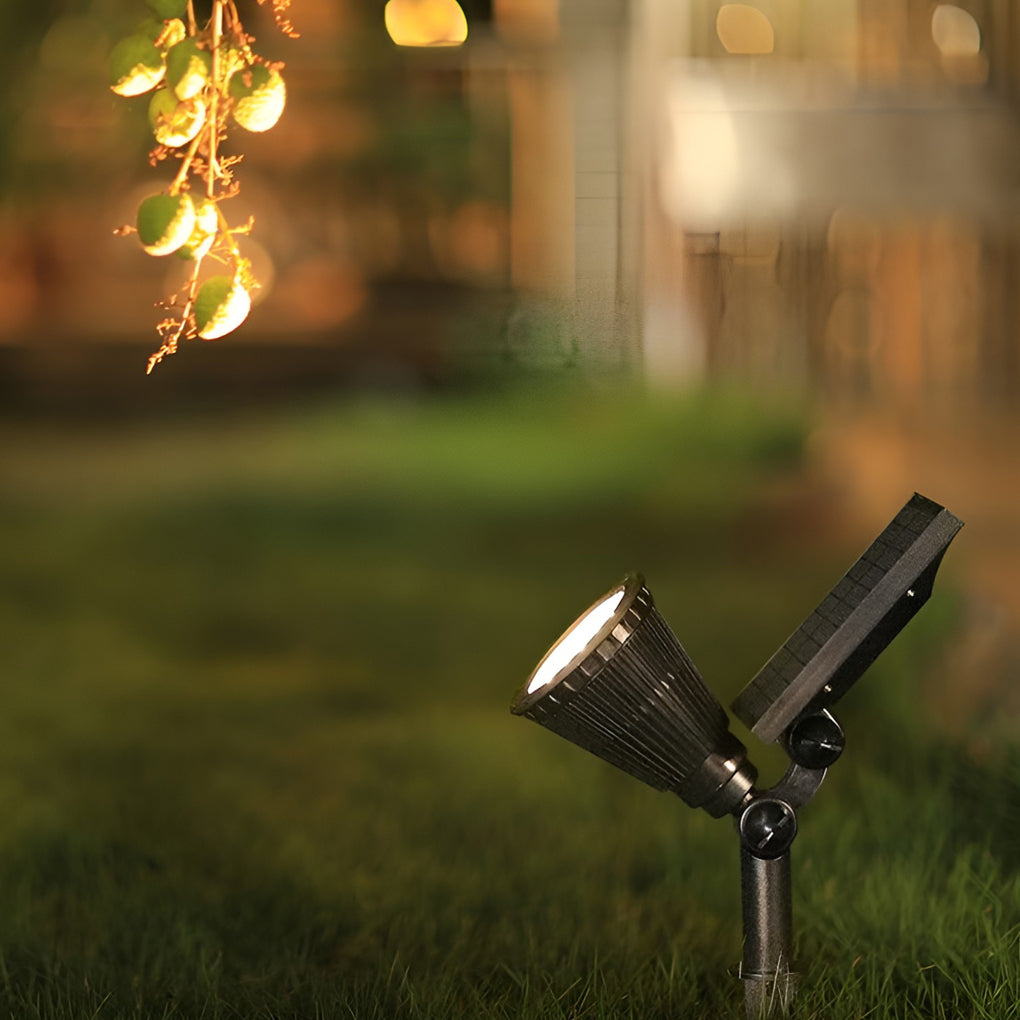 Solar Powered Spotlight | Luxury Waterproof RGB & Warm White Landscape Light
