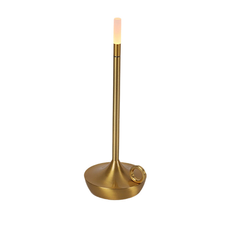 Light Luxury Aladdin Ambient Lamp - 3-Color Touch Metal Desk Decor Night Light