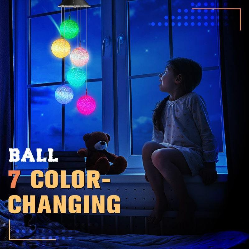Solar-Powered Butterfly Wind Chime Lights - 7 Color Changing LED Outdoor Mobile | Waterproof Garden & Patio Hanging Sconce