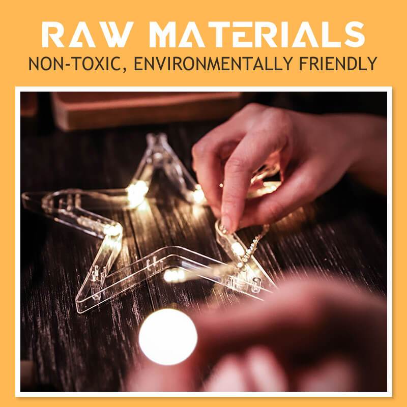 LED Solar Garden Ambient Light - Waterproof Star & Moon Curtain Garland | Smart Remote Control Patio String Lights | Warm White & RGB