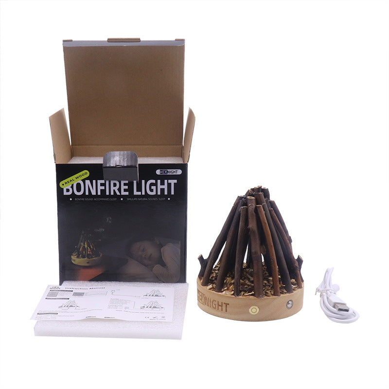 Portable Outdoor Branch Bonfire Lamp | Rechargeable Handcrafted Ambient Night Light