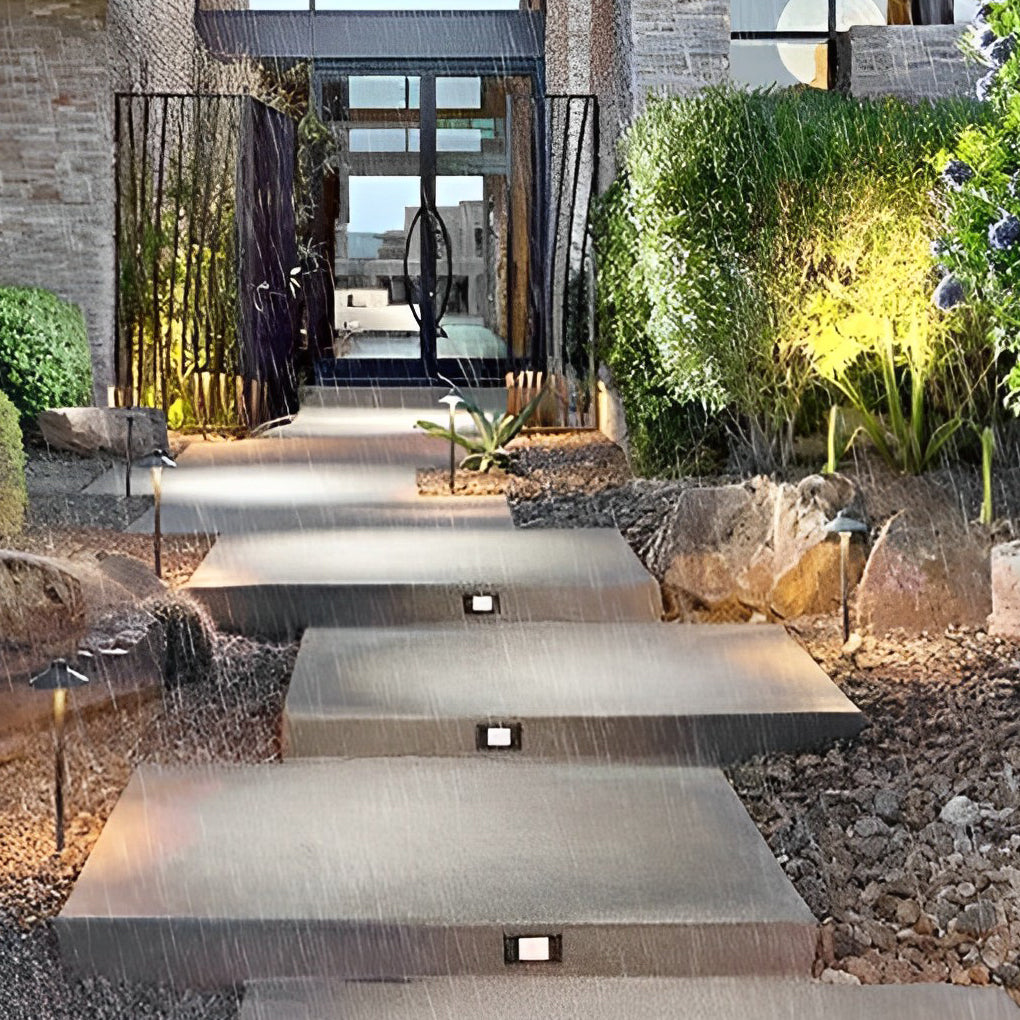 Visual Comfort Wall Recessed LED Step Light – Weatherproof Aluminum Architectural Stair Light