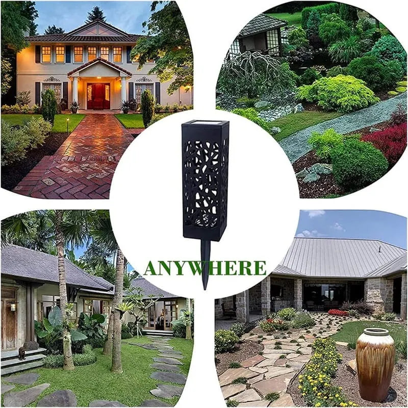 Outdoor Solar Ground Stake Light - Waterproof LED Landscape Pathway Lamp | Auto On/Off Solar Garden Spikes | White & Warm White