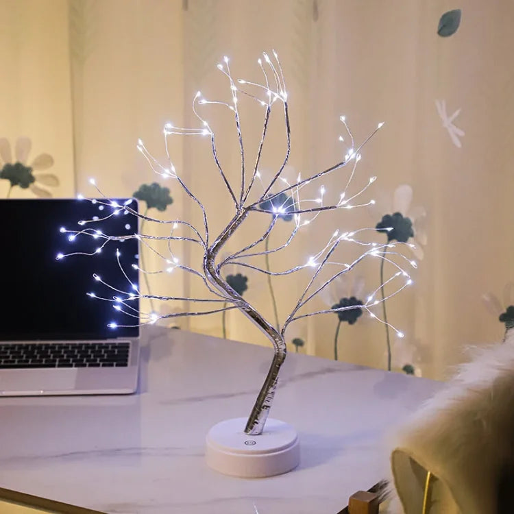 Christmas LED Branch Night Light – Adjustable Copper Wire Fairy Light Tree