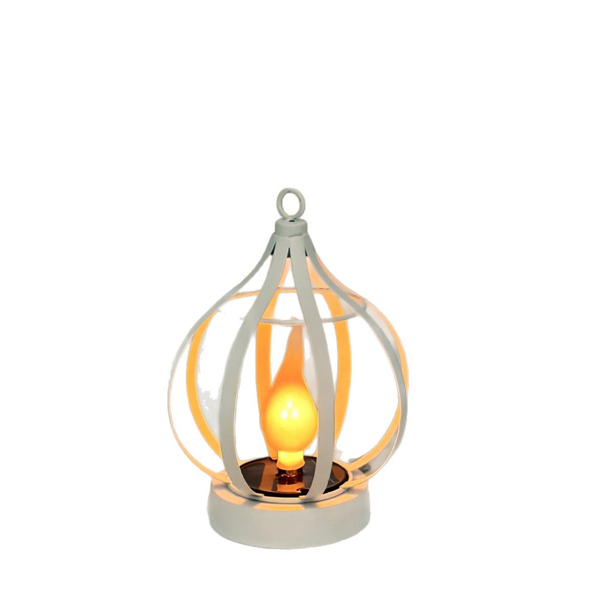 Modern Solar Metal Flame Lantern – IP65 Waterproof Outdoor Hanging Landscape Light for Garden & Patio