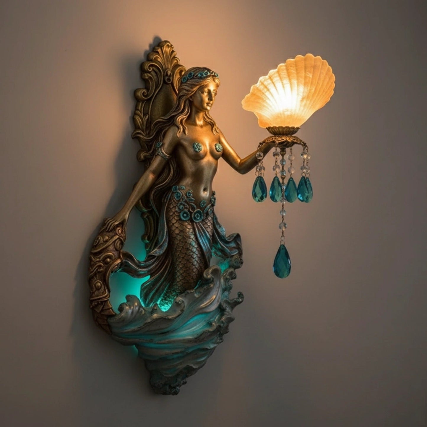 Myth Wall Lamp Collection - Handcrafted Mythological & Spiritual Figurine Sconces