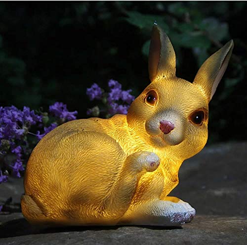 Outdoor Solar Animal Statue Lawn Light - Weatherproof Resin Garden Figurine | Automatic LED Lawn & Patio Accent