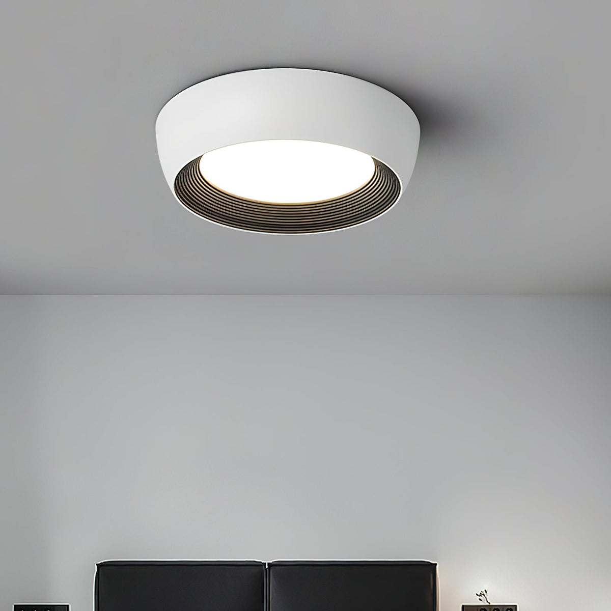 AFX Duncan Ceiling Light – Sleek Iron & Acrylic Flush Mount Modern Fixture