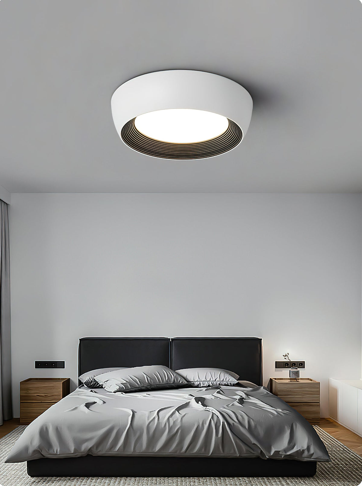 AFX Duncan Ceiling Light – Sleek Iron & Acrylic Flush Mount Modern Fixture