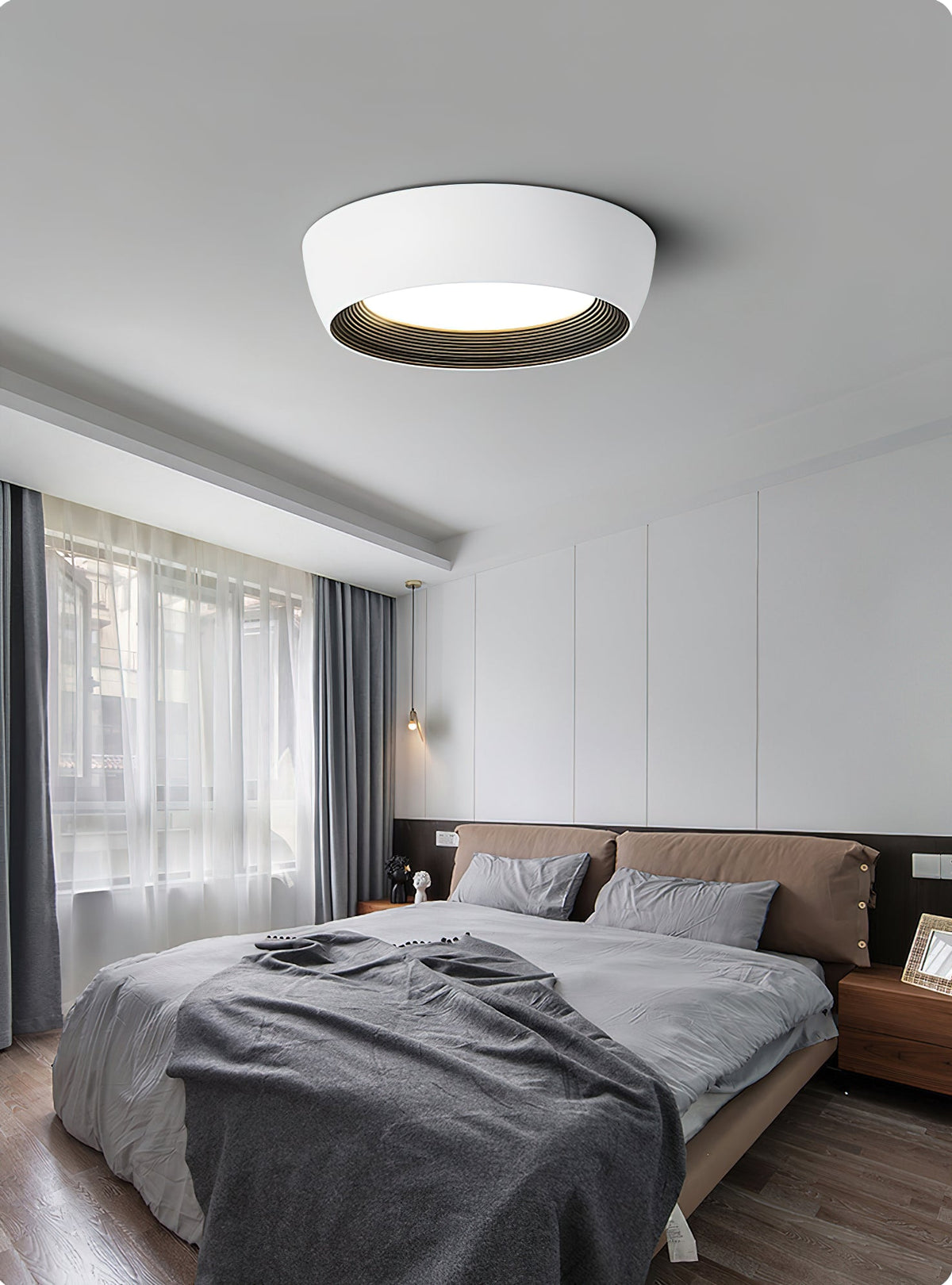 AFX Duncan Ceiling Light – Sleek Iron & Acrylic Flush Mount Modern Fixture