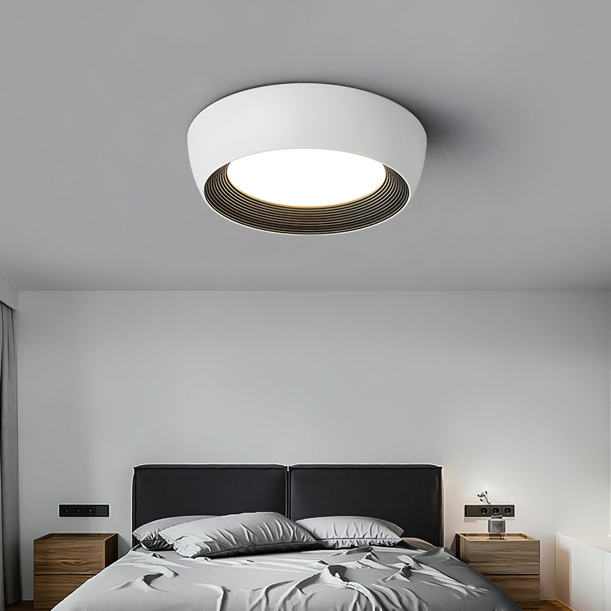 AFX Duncan Ceiling Light – Sleek Iron & Acrylic Flush Mount Modern Fixture
